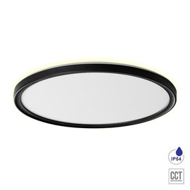 CORDIA stropní svítidlo LED 24W 2160lm 3000K-6000K 42cm, IP54 kulaté, černé