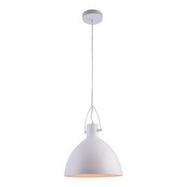 ANDROS závěsné svítidlo 1x E27 40W bez zdroje 30cm IP20, matně bílé