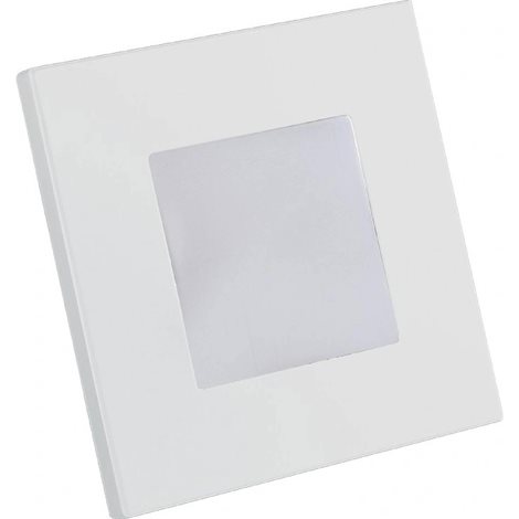 STEP LIGHT schodišťové svítidlo LED 1W 60lm 4000K 8,6cm hranaté IP20, bílé 2