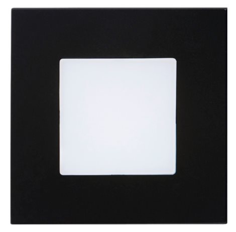 STEP LIGHT schodišťové svítidlo LED 1W 60lm 4000K 8,6cm hranaté IP20, černé 2