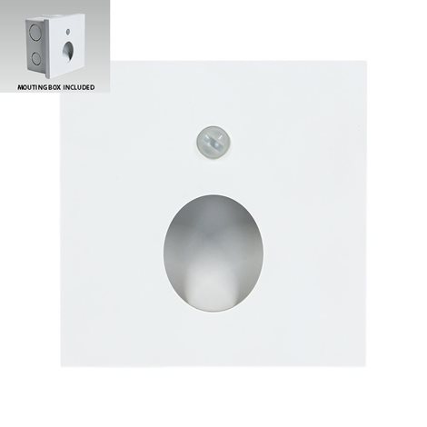 STEP LIGHT OLIVE Orientační svítidlo LED 1W 50lm 4000K IP20 se senzorem, bílé