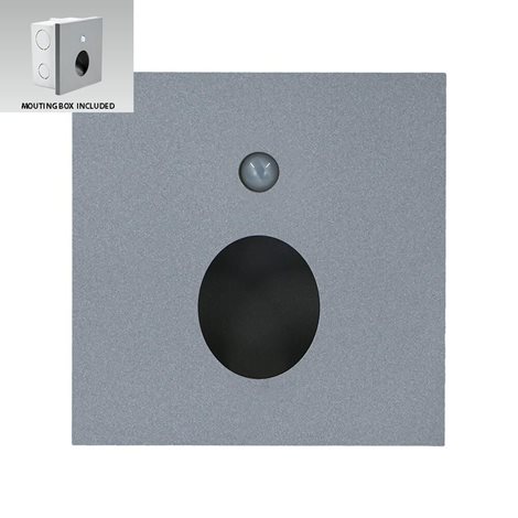 STEP LIGHT OLIVE Orientační svítidlo LED 1W 50lm 4000K IP20 se senzorem, tmavě šedé