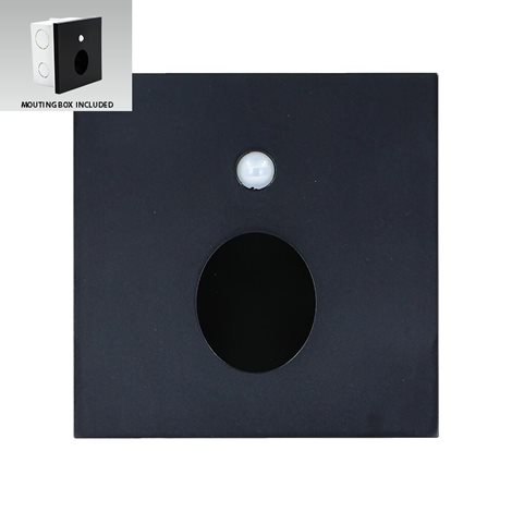 STEP LIGHT OLIVE Orientační svítidlo LED 1W 50lm 4000K IP20 se senzorem, černé