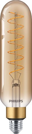 Vintage LED žárovka E27 T65 7W 470lm 1800K stmívatelná, gold